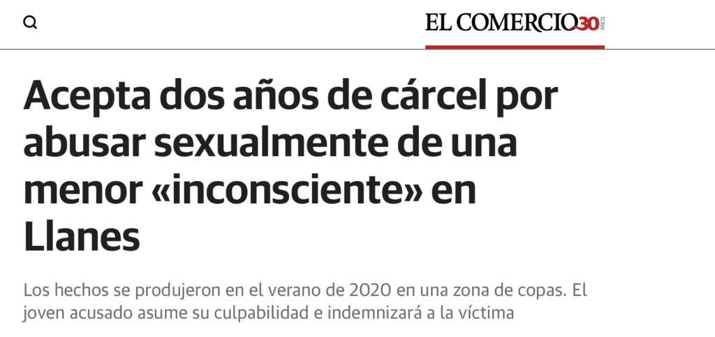 Imagen libro Violacion Grupal en España