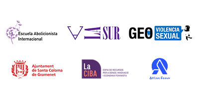 logotipos del curso online Herramientas abolicionistas para el abordaje de la trata y la explotación sexual