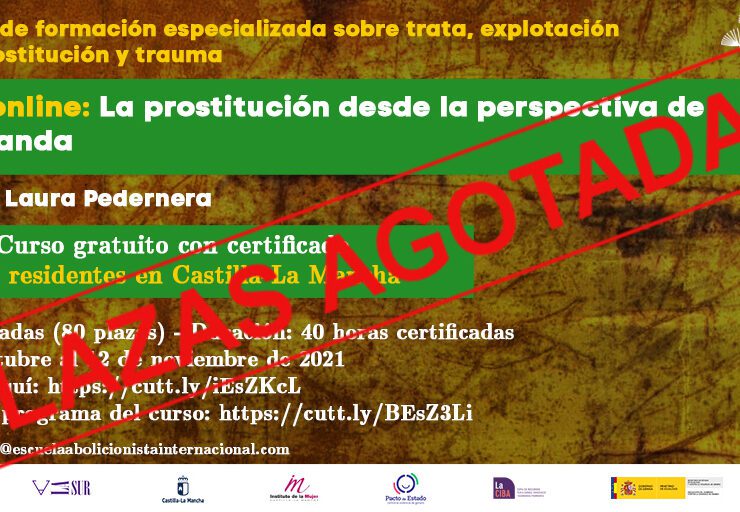 Curso online La Prostitución desde la perspectiva de la demanda. Escuela Abolicionista Internacional.