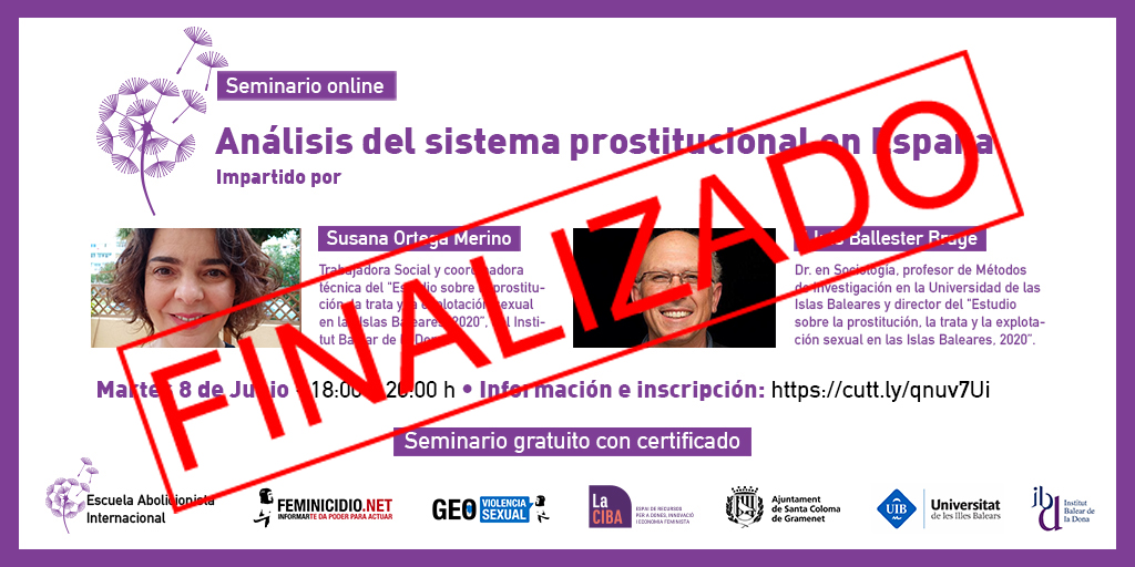 Seminario online Análisis del sistema prostitucional en España