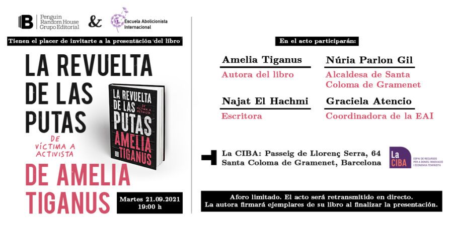 Presentación libro La Revuelta de las Putas de Amelia Tiganus