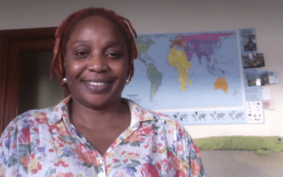 Joy Amen, superviviente de la prostitución y activista contra la explotación sexual.