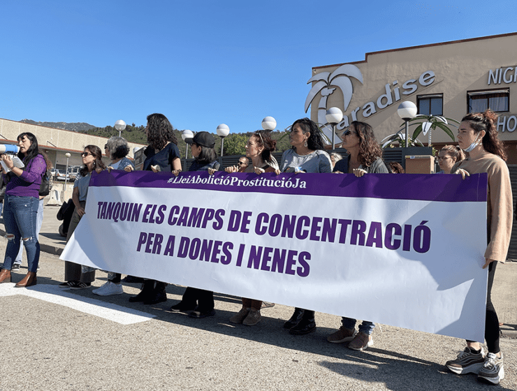 Lectura del Manifiesto de La Junquera, 16 de octubre de 2021.