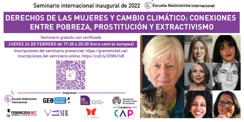 Seminario Internacional: Derechos de las mujeres y cambio climático: conexiones entre pobreza, prostitución y extractivismo