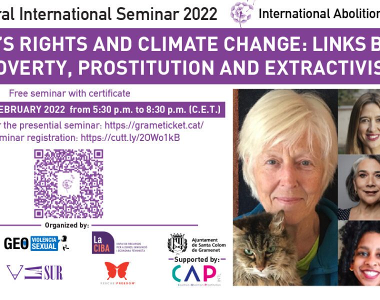 International Seminar. Women's rights and climate change: links between poverty, prostitution and extractivism