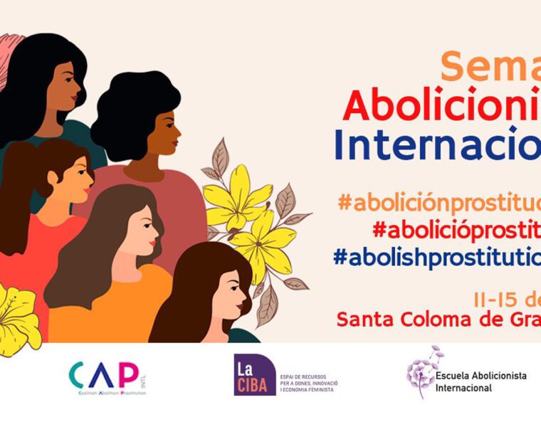 Cartel de la Semana Abolicionista Internacional en Santa Coloma de Gramenet