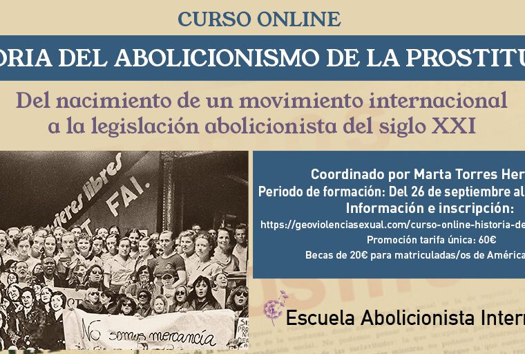 Curso online historia del abolicionismo de la prostitución