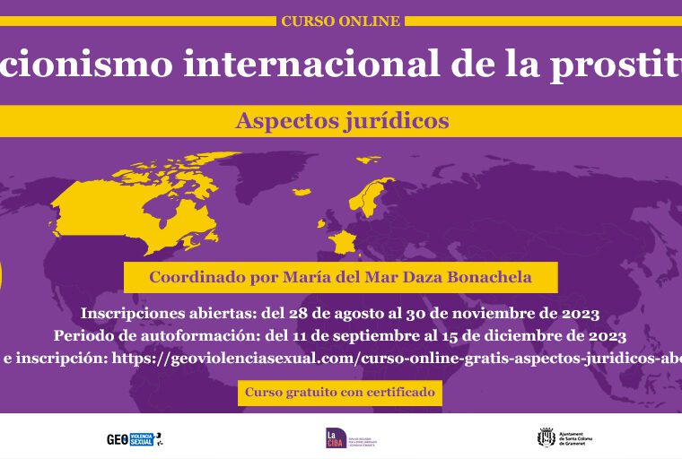 Curso online abolicionismo internacional de la prostitución - aspectos jurídicos - 2023