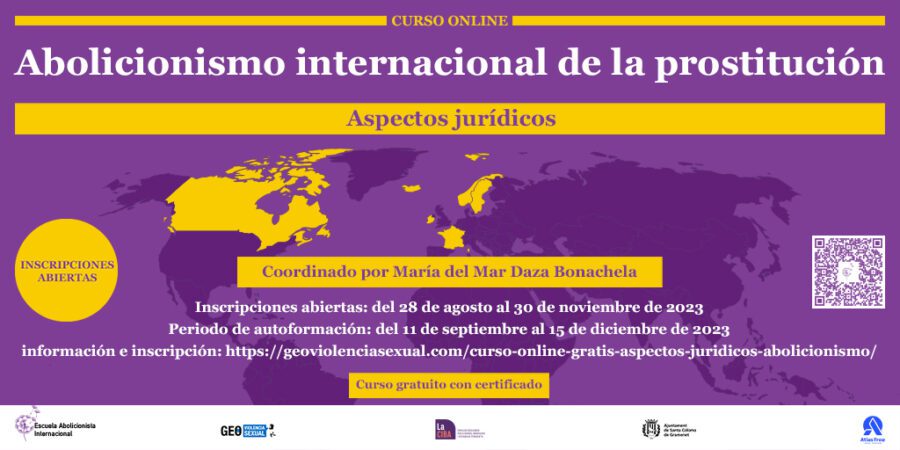 Curso online abolicionismo internacional de la prostitución - aspectos jurídicos - 2023
