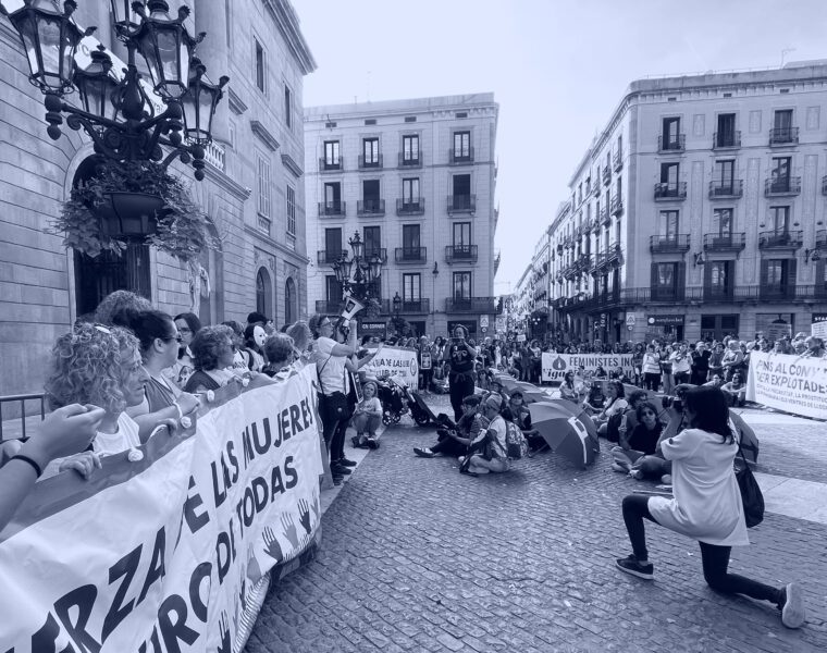Manifestación “La fuerza de las mujeres”, Barcelona, 22 de octubre de 2022 (foto: Ana de Blas).