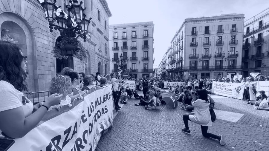 Manifestación “La fuerza de las mujeres”, Barcelona, 22 de octubre de 2022 (foto: Ana de Blas).