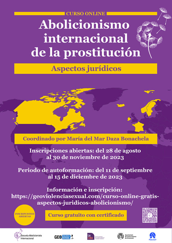 Curso online abolicionismo internacional de la prostitución - aspectos jurídicos - 2023