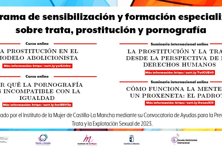 Programa de sensibilización y formación especializada sobre trata, prostitución y pornografía