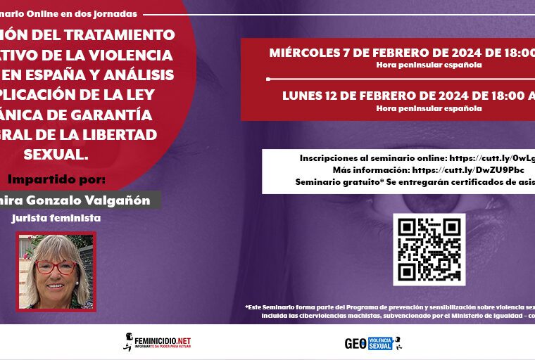 Seminario online tratamiento legislativo de la violencia sexual