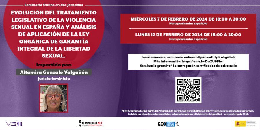 Seminario online tratamiento legislativo de la violencia sexual