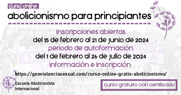Curso online Abolicionismo para principiantes edición 2024