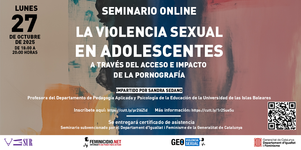 Seminario web la violencia sexual en adolescentes