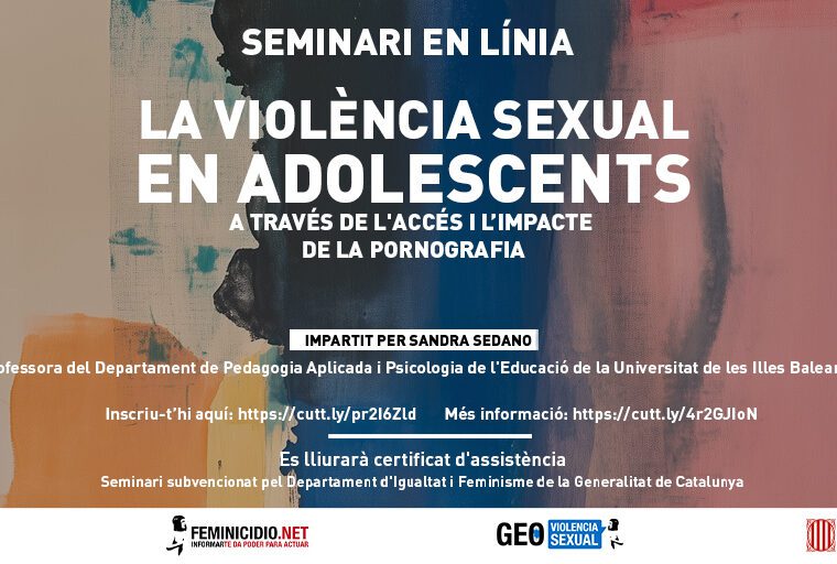 Seminario web la violencia sexual en adolescentes