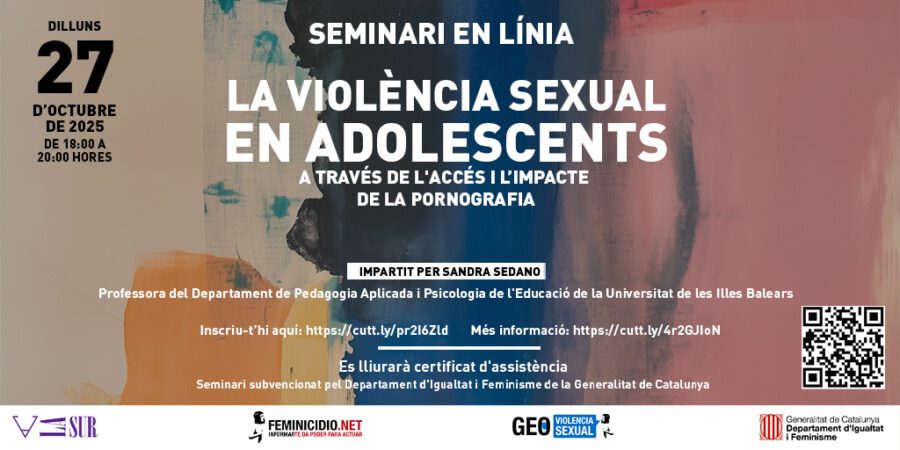 Seminario web la violencia sexual en adolescentes