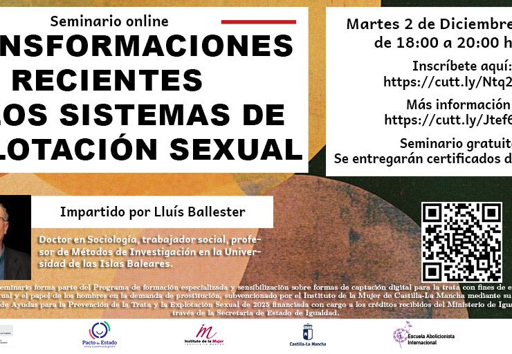 Seminario online Transformaciones recientes de los sistemas de explotación sexual por Lluis Ballester