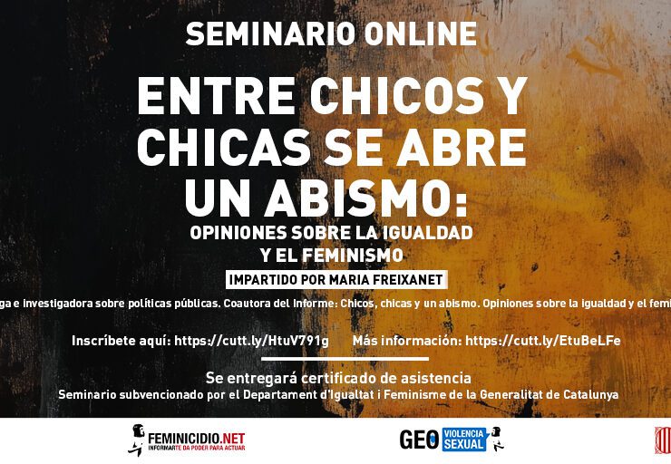 Seminario online Entre chicos y chicas se abre un abismo. Por María Frexanet