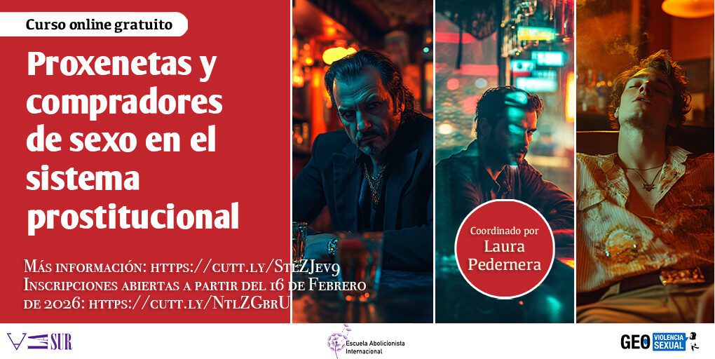 Curso online Proxenetas y compradores de sexo edicion 2026