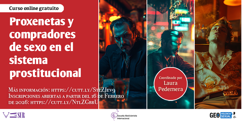 Curso online Proxenetas y compradores de sexo edicion 2026