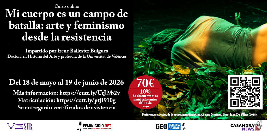 Curso Online Mi cuerpo es un campo de batalla: arte y feminismo desde la resistencia