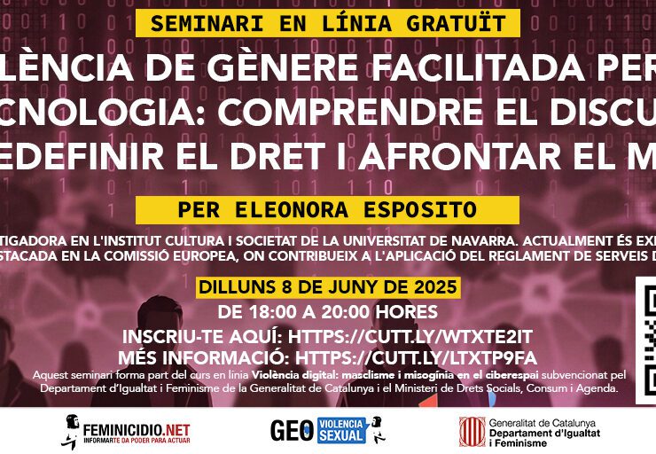 Seminario violencia de género facilitada por la tecnología