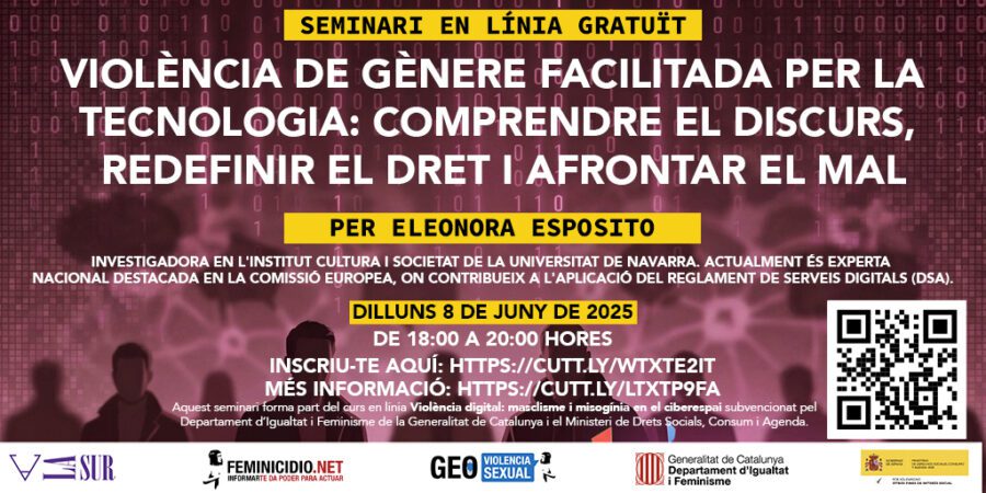 Seminario violencia de género facilitada por la tecnología
