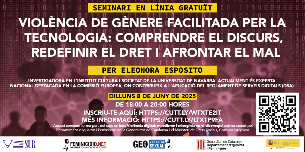 Seminario violencia de género facilitada por la tecnología