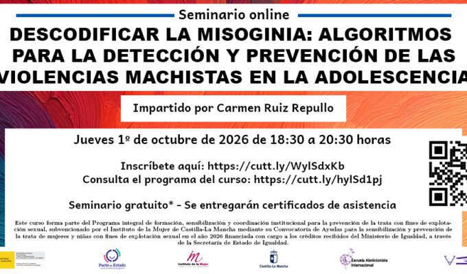 Seminario Descodificar la misoginia: algoritmos para la detección y prevención de las violencias machistas en la adolescencia