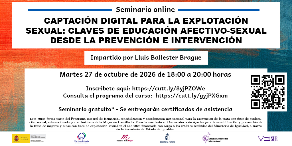 Seminario Captación digital para la explotación sexual: Claves de educación afectivo-sexual desde la prevención e intervención.