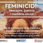Curs En Línia Feminicidi: concepte, justícia i memòria social