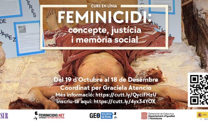 Curs En Línia Feminicidi: concepte, justícia i memòria social