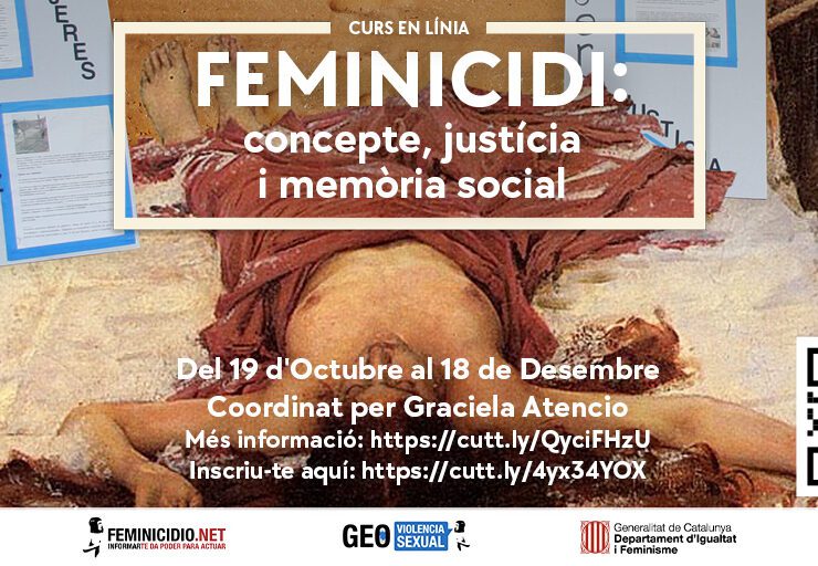 Curs En Línia Feminicidi: concepte, justícia i memòria social