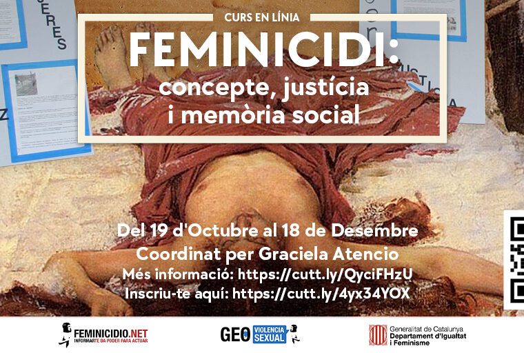 Curs En Línia Feminicidi: concepte, justícia i memòria social