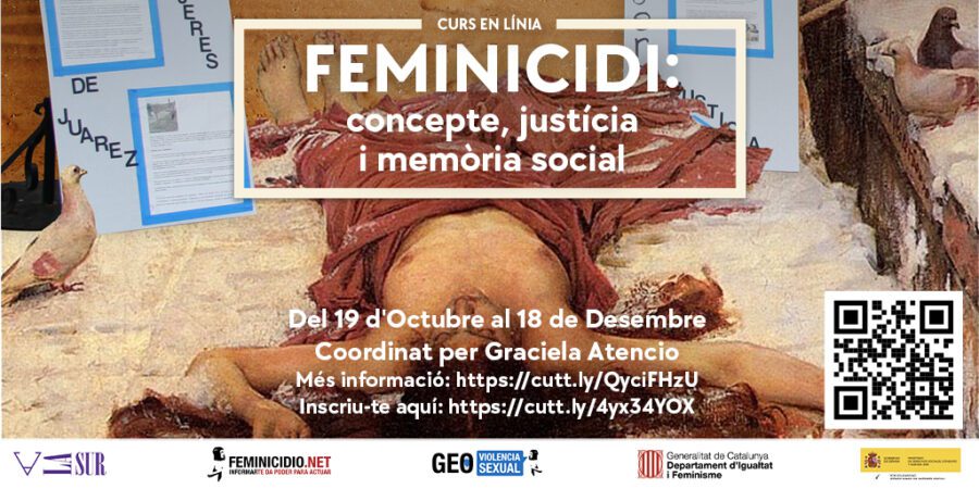 Curs En Línia Feminicidi: concepte, justícia i memòria social